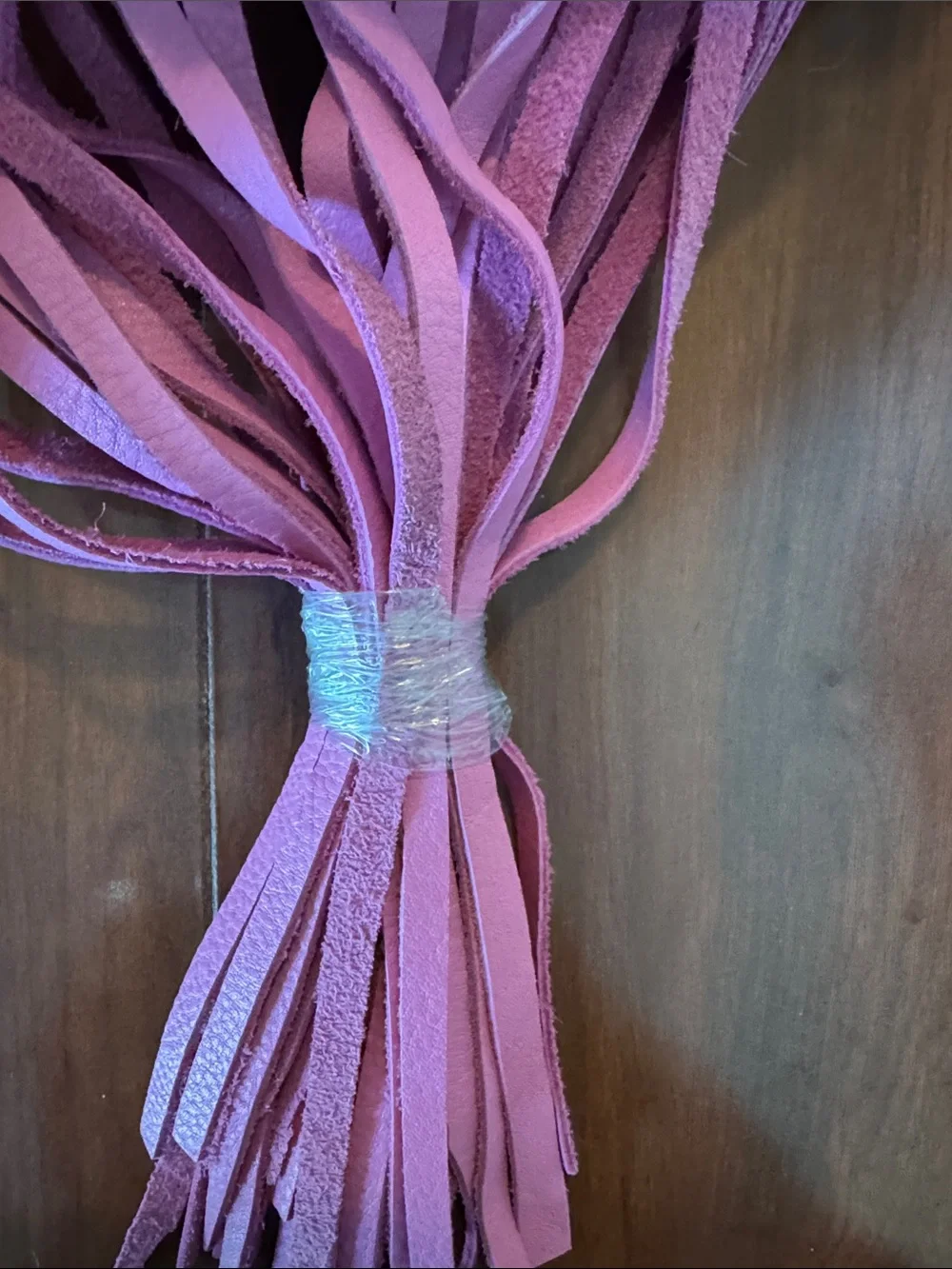 Round Pink Floral Tooled Fringe Crossbody Bag